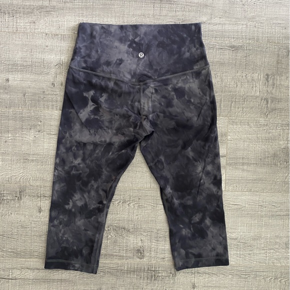 Lululemon Align HR Crop 17” Diamond Dye Pitch Grey Graphite 8 - Picture 4 of 4